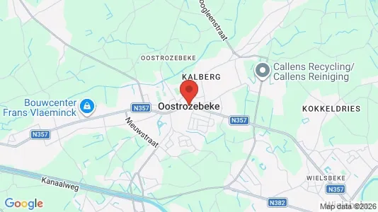 Houses for rent i Oostrozebeke - kort over placeringen