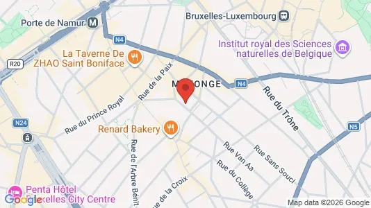 Apartments for rent i Brussels Elsene - kort over placeringen