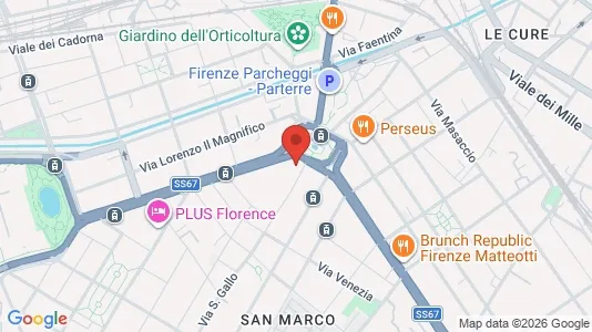 Apartments for rent i Florence - kort over placeringen