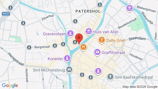 Apartments for rent i Stad Gent - kort over placeringen