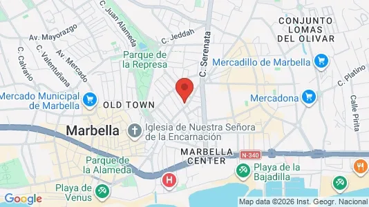 Apartments for rent i Marbella - kort over placeringen
