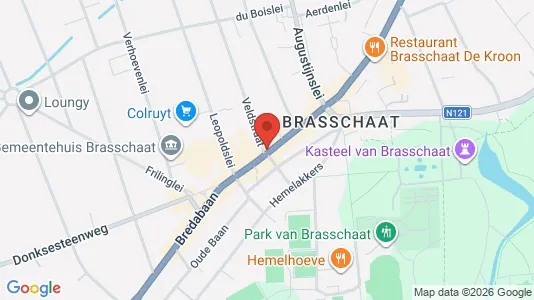 Apartments for rent i Brasschaat - kort over placeringen