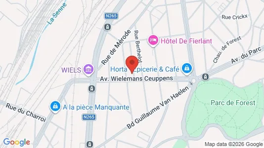 Apartments for rent i Brussels Vorst - kort over placeringen