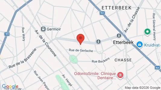 Apartments for rent i Brussels Etterbeek - kort over placeringen