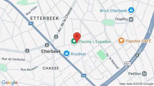 Apartments for rent i Brussels Etterbeek - kort over placeringen