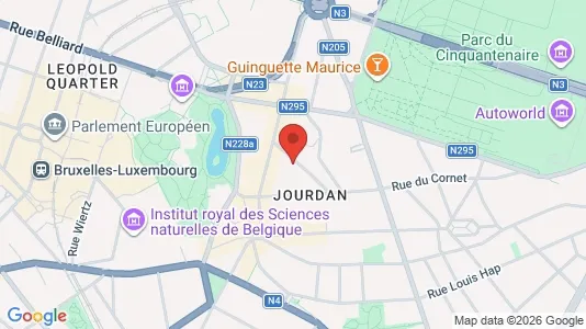 Apartments for rent i Brussels Etterbeek - kort over placeringen