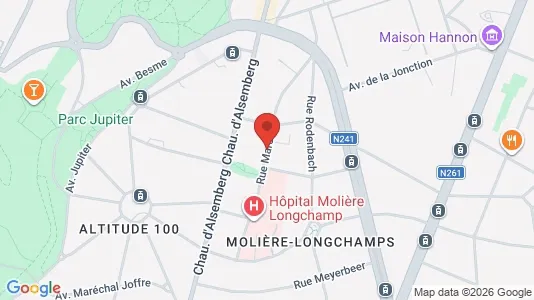 Apartments for rent i Brussels Vorst - kort over placeringen