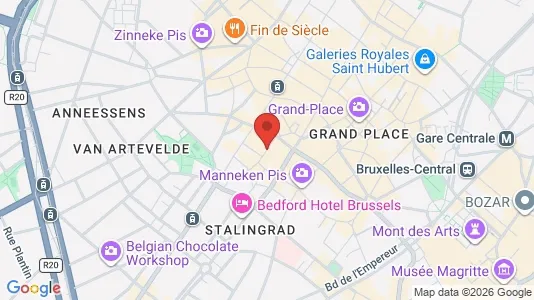 Apartments for rent i Stad Brussel - kort over placeringen