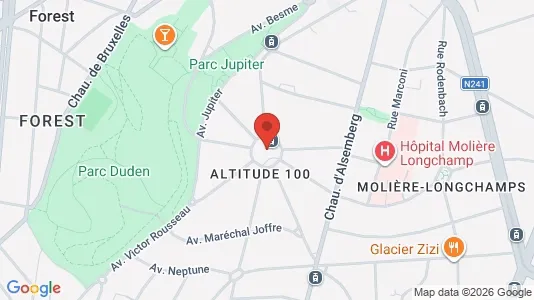 Apartments for rent i Brussels Vorst - kort over placeringen
