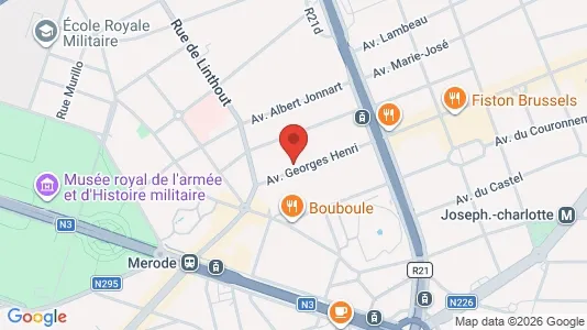 Apartments for rent i Brussels Sint-Lambrechts-Woluwe - kort over placeringen