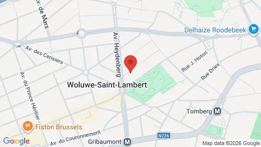 Apartments for rent i Brussels Sint-Lambrechts-Woluwe - kort over placeringen