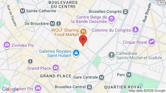 Apartments for rent i Stad Brussel - kort over placeringen