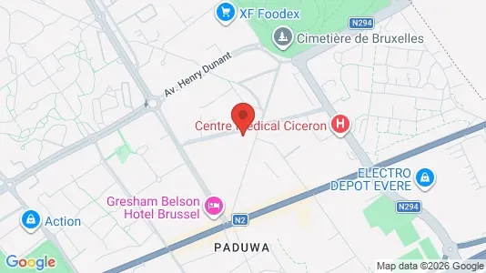 Apartments for rent i Brussels Evere - kort over placeringen