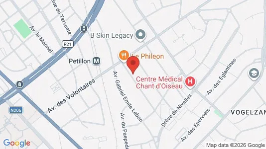Apartments for rent i Brussels Sint-Pieters-Woluwe - kort over placeringen