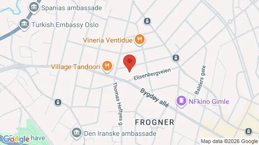 Apartments for rent i Oslo Frogner - kort over placeringen