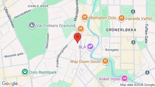 Apartments for rent i Oslo St. Hanshaugen - kort over placeringen