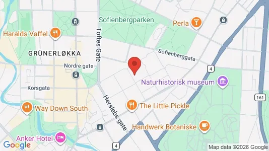 Rooms for rent i Oslo Grünerløkka - kort over placeringen