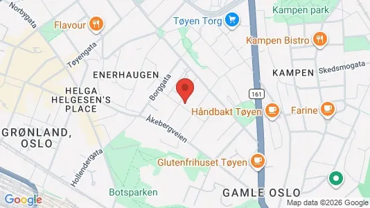 Rooms for rent i Oslo Gamle Oslo - kort over placeringen
