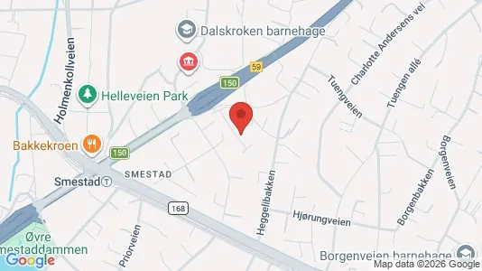 Rooms for rent i Oslo Ullern - kort over placeringen