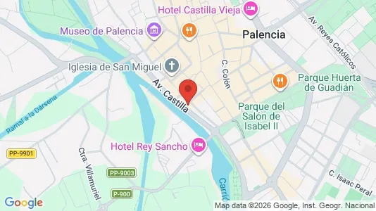 Apartments for rent i Palencia - kort over placeringen