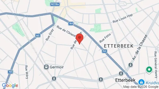 Apartments for rent i Brussels Etterbeek - kort over placeringen