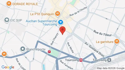 Apartments for rent i Lille - kort over placeringen