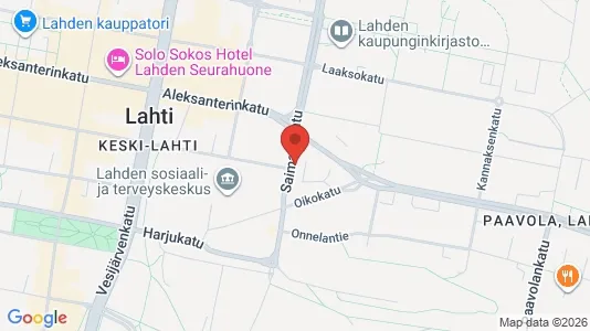 Apartments for rent i Lahti - kort over placeringen