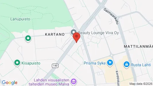 Apartments for rent i Lahti - kort over placeringen