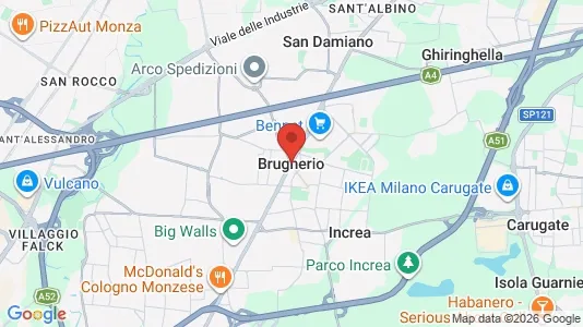 Apartments for rent i Brugherio - kort over placeringen