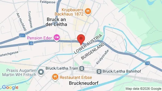 Apartments for rent i Bruckneudorf - kort over placeringen