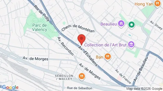 Apartments for rent i Lausanne - kort over placeringen