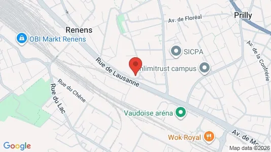 Apartments for rent i Ouest Lausannois - kort over placeringen