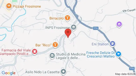 Rooms for rent i Frosinone - kort over placeringen