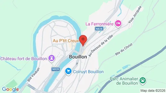 Apartments for rent i Bouillon - kort over placeringen