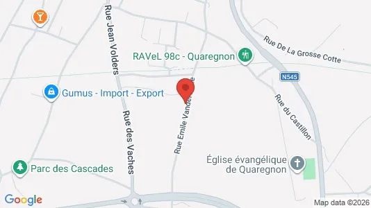 Apartments for rent i Quaregnon - kort over placeringen