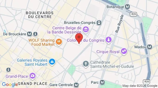 Apartments for rent i Stad Brussel - kort over placeringen