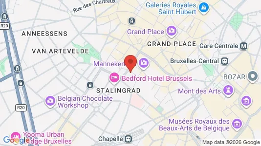 Apartments for rent i Stad Brussel - kort over placeringen