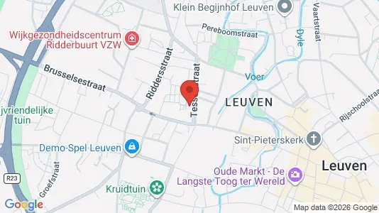 Apartments for rent i Leuven - kort over placeringen