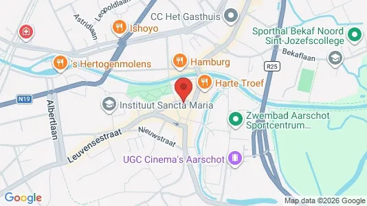 Apartments for rent i Aarschot - kort over placeringen