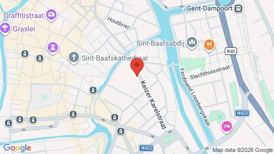 Apartments for rent i Stad Gent - kort over placeringen