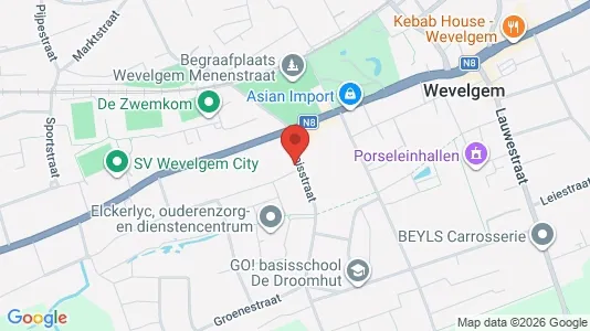 Apartments for rent i Wevelgem - kort over placeringen