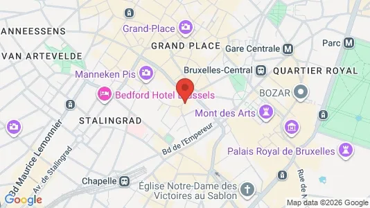Apartments for rent i Stad Brussel - kort over placeringen