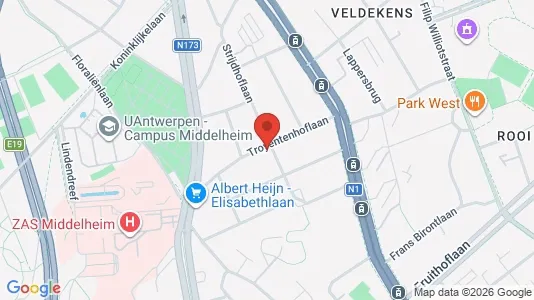 Apartments for rent i Antwerp Berchem - kort over placeringen