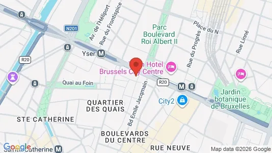 Apartments for rent i Stad Brussel - kort over placeringen