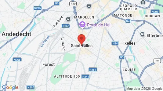 Apartments for rent i Brussels Sint-Gillis - kort over placeringen