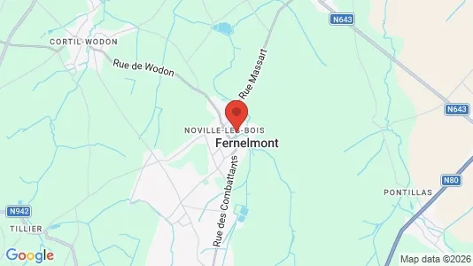 Houses for rent i Fernelmont - kort over placeringen