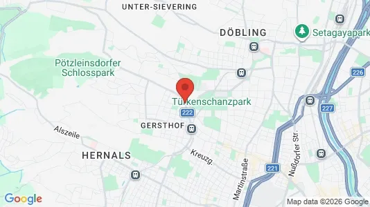 Apartments for rent i Wien Währing - kort over placeringen