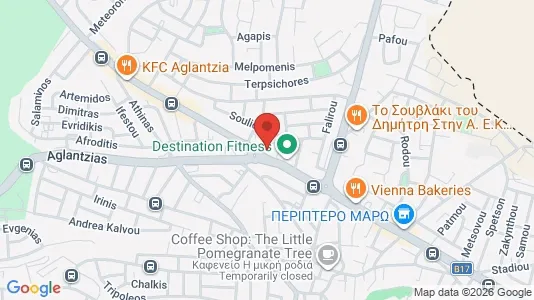 Apartments for rent i Nicosia Aglantzia - kort over placeringen