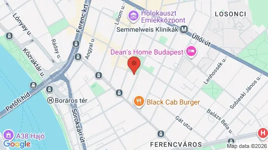 Rooms for rent i Budapest Ferencváros - kort over placeringen