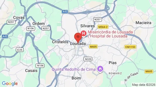Apartments for rent i Lousada - kort over placeringen